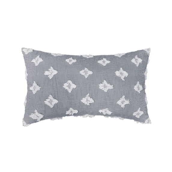 Rectangular Flower Tufted Pillow Cover Pack of 2 Embroidered Daisy flower Pillowcases (With/Without Inserts)