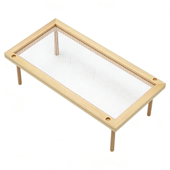 Rectangular Foldable Rack for Efficient Drying of Home Noodles and Herbs