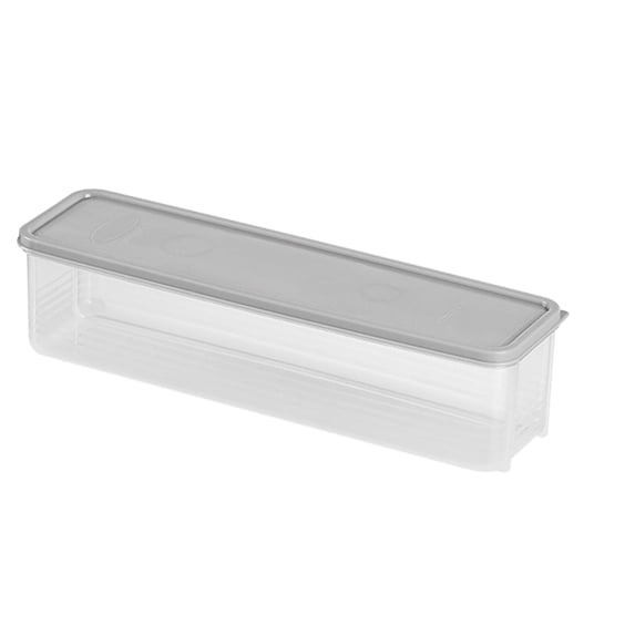 Rectangular Food Storage Box, Airtight Sealed Container for Noodles and Grains, Space-Saving Kitchen Organizer with Hooks for Refrigerator or Wall Storage