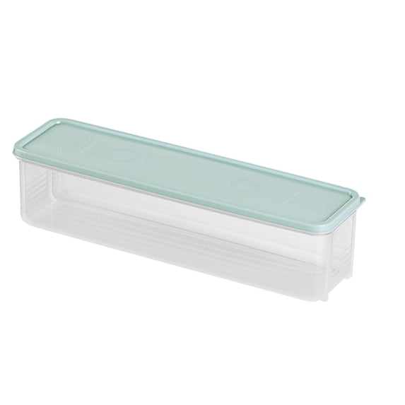 Rectangular Food Storage Box, Airtight Sealed Container for Noodles and Grains, Space-Saving Kitchen Organizer with Hooks for Refrigerator or Wall Storage