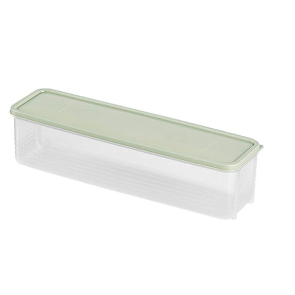 Rectangular Food Storage Box, Airtight Sealed Container for Noodles and Grains, Space-Saving Kitchen Organizer with Hooks for Refrigerator or Wall Storage