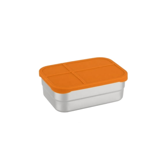 Rectangular Food Storage Container with Leak Proof Lid 24 fl oz Portable Snack Box for Travel Airtight Meal Prep Solution for Freshness and Portability, Orange