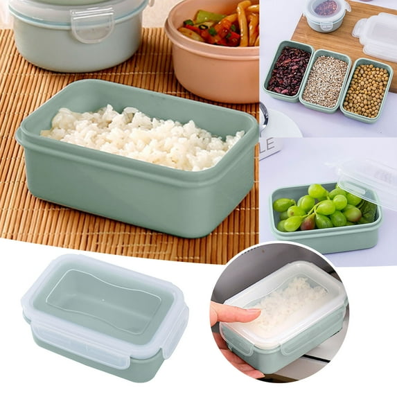 Rectangular Fresh-Keeping Box Small Lunch Box Kitchen Lunch Box,1* Bento Box,Simple Refrigerator Preservation Box Small Lunch Box Kitchen Lunch Box Plastic Storage Box Sealed Box,Storage Containers
