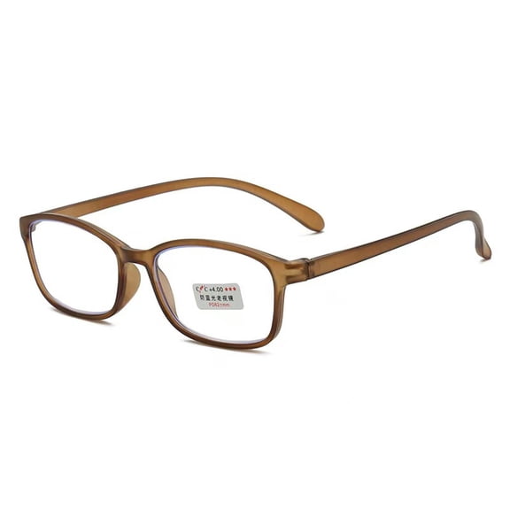 Rectangular Full Frame Reading Glasses for Men Women, Anti Blue Light Lightweight Comfort Readers