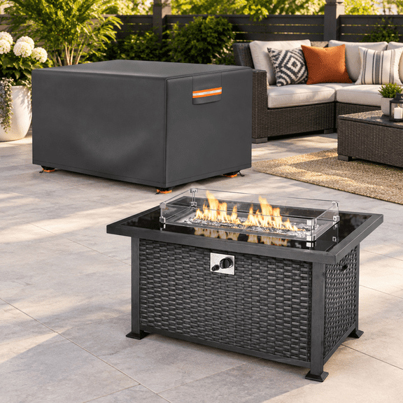 Rectangular Gas Fire Pit Table Cover 48*28*24 In