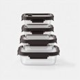 thumbnail image 1 of Rectangular Glass Container Set (Espresso, 4-pc), 1 of 10
