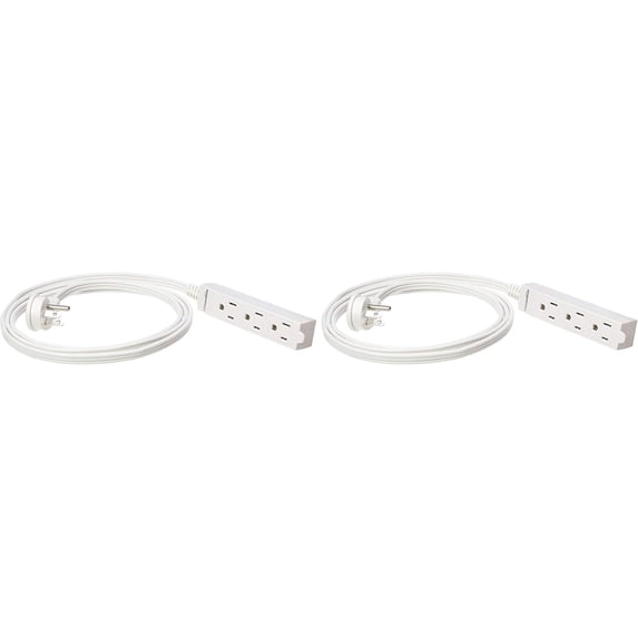 Rectangular Cordset Plug Rectangular Indoor Extension Cord Power Strip, 3-Prong, Flat Plug ...