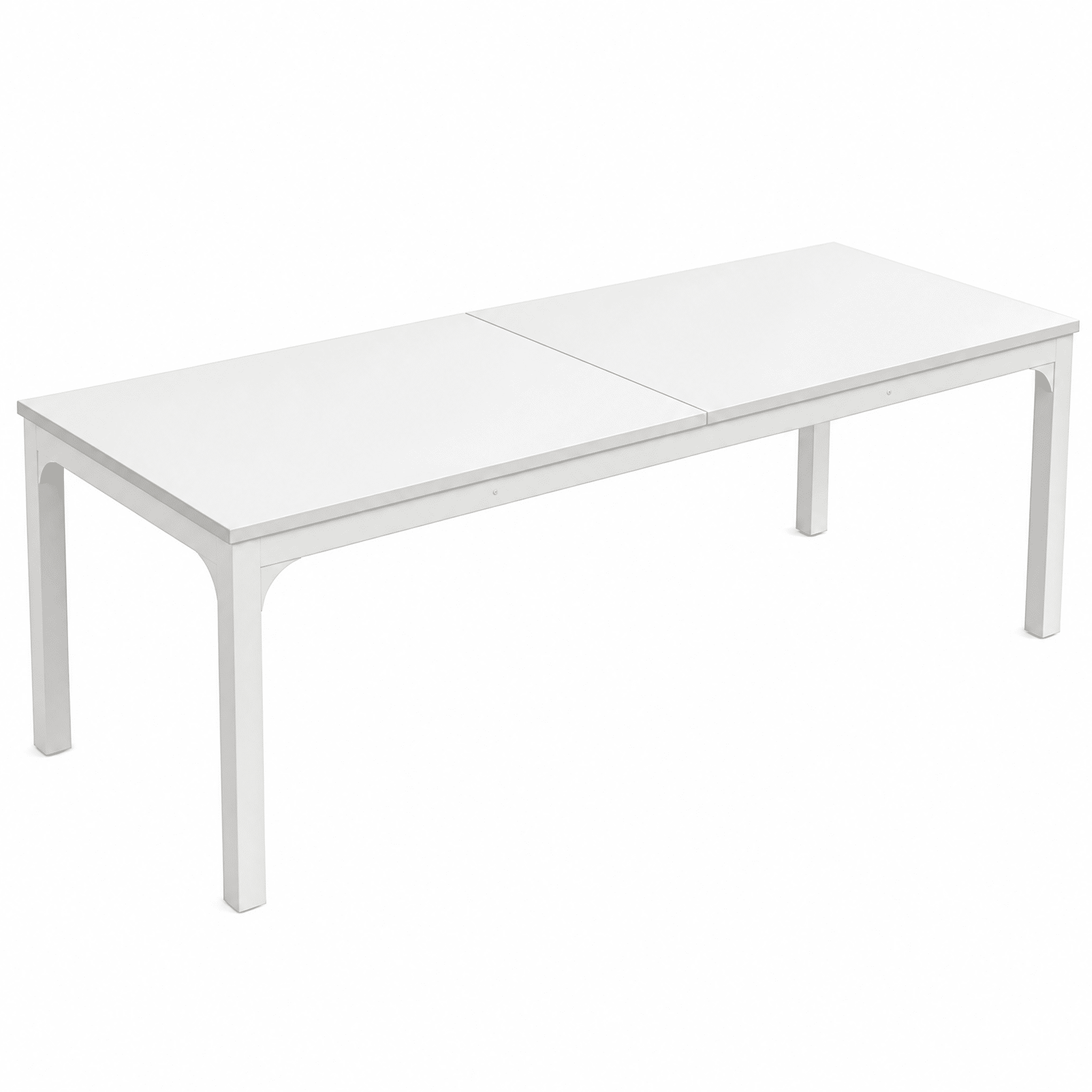 Rectangular Industrial Dining Table, Thick Particleboard Top & 1.97in Heavy Duty Metal Legs Seats 6-8, Multipurpose Dinner Conference Work Desk