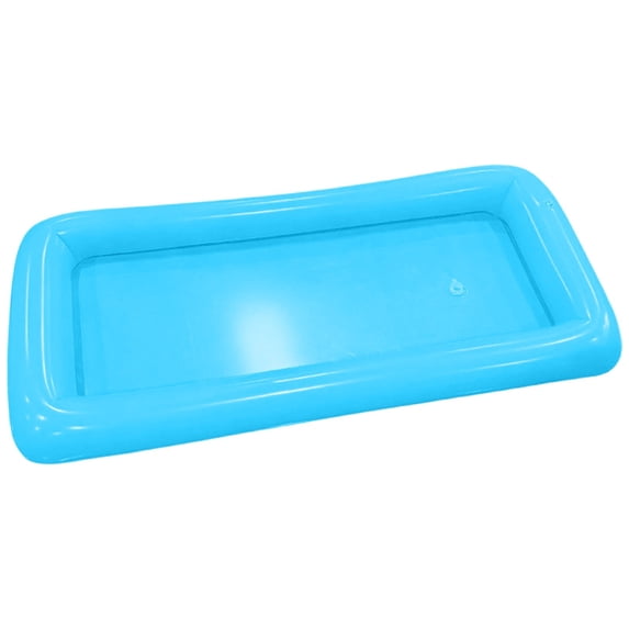 Rectangular Inflatable Floating Ice Bar Tray, Thick Beverage Cooler Holder for Pool Beach Summer Outdoor Party Use