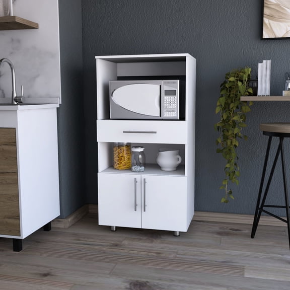 Rectangular Island Shape | Accommodate Microwave and Store Bulkier Items | Stylish Kitchen Addition