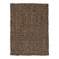 thumbnail image 1 of Rectangular Jute Rug with Greek Key Pattern Medium Black and Brown - Saltoro Sherpi, 1 of 4