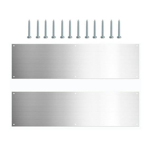 Rectangular Kicking Plate Stainless Steel Door Finger Push Plate Protections