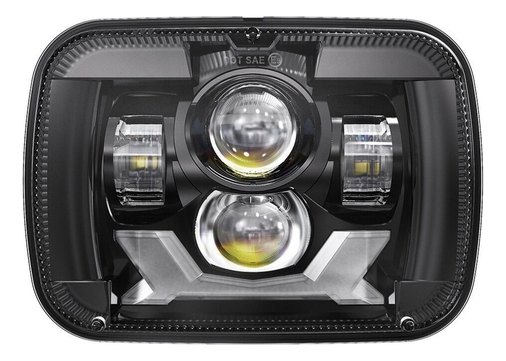 Rectangular LED Headlights Trucks 180w 5x7 6x7 Waterproof - Walmart.com