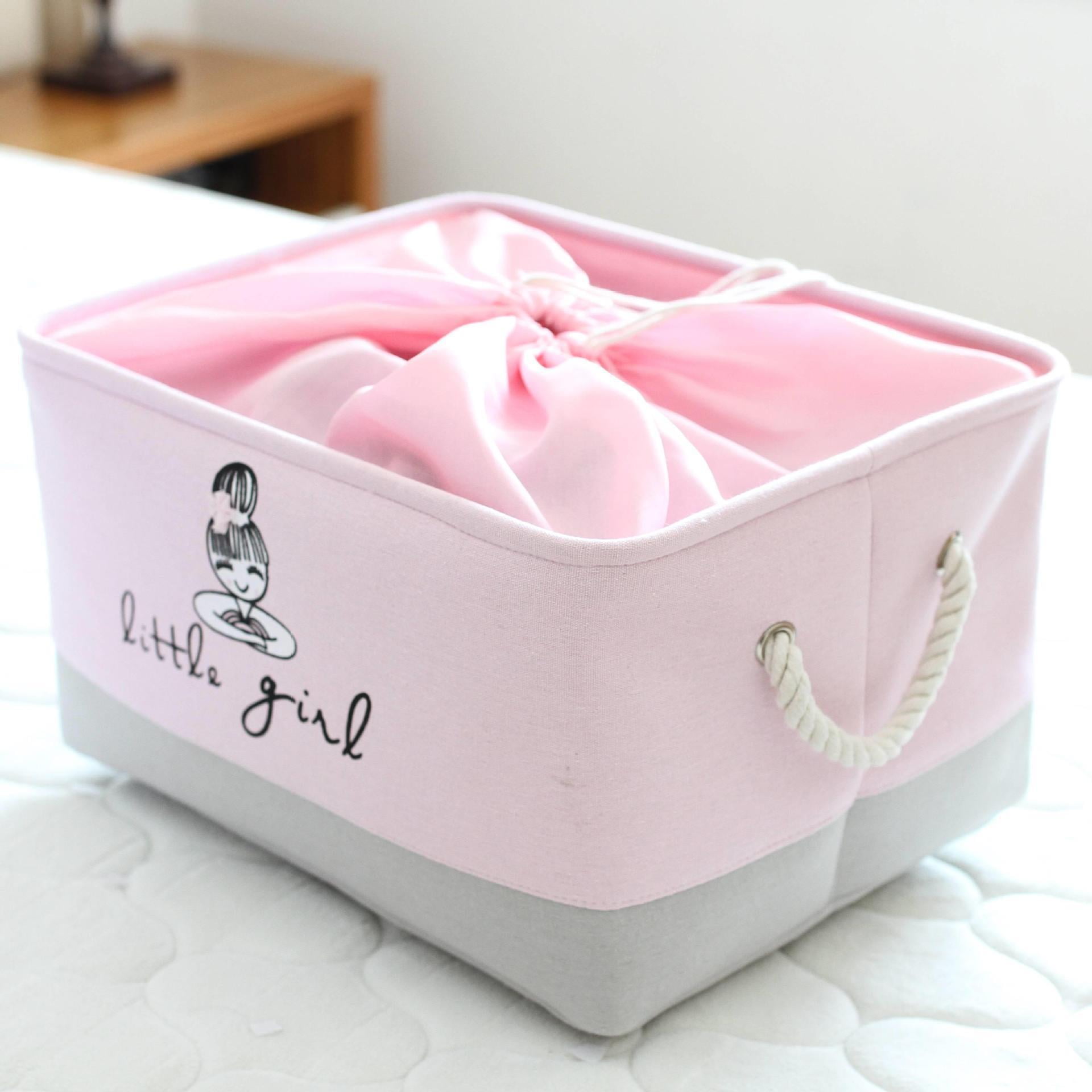 Rectangular Laundry Basket Nursery Storage Fabric Storage Bin Storage ...