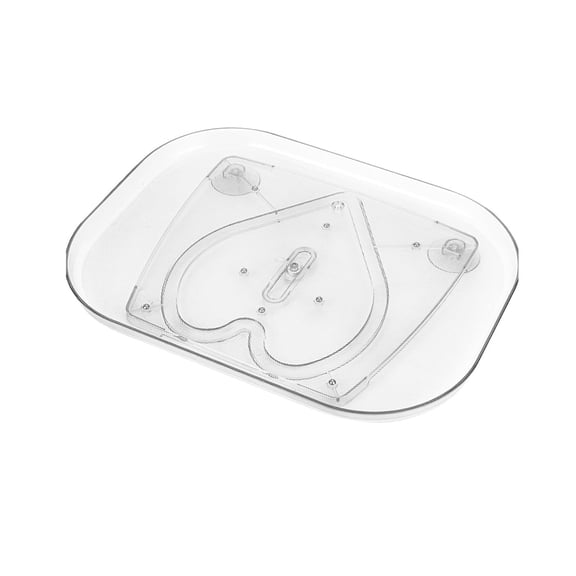 Rectangular Lazy Susan Turntable Organizer for Refrigerator Shelves, 360 Degree Spinning Storage Rack for Cabinet, Pantry, And Fridge Corner Organization Hearthweave