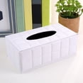 thumbnail image 1 of Rectangular Leather Tissue Box Cover with Magnetic Bottom, Decorative Organizer for Home Office Car and Bathroom, Facial Tissue Holder Dispenser, 1 of 6