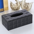 thumbnail image 1 of Rectangular Leather Tissue Box Cover with Magnetic Bottom, Decorative Organizer for Home Office Car and Bathroom, Facial Tissue Holder Dispenser, 1 of 6