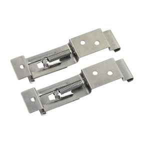 Rectangular License Plate Spring Loaded Stainless Bracket Truck Frame Holder Clamps Cover Trailer Number Plate Clips 2x