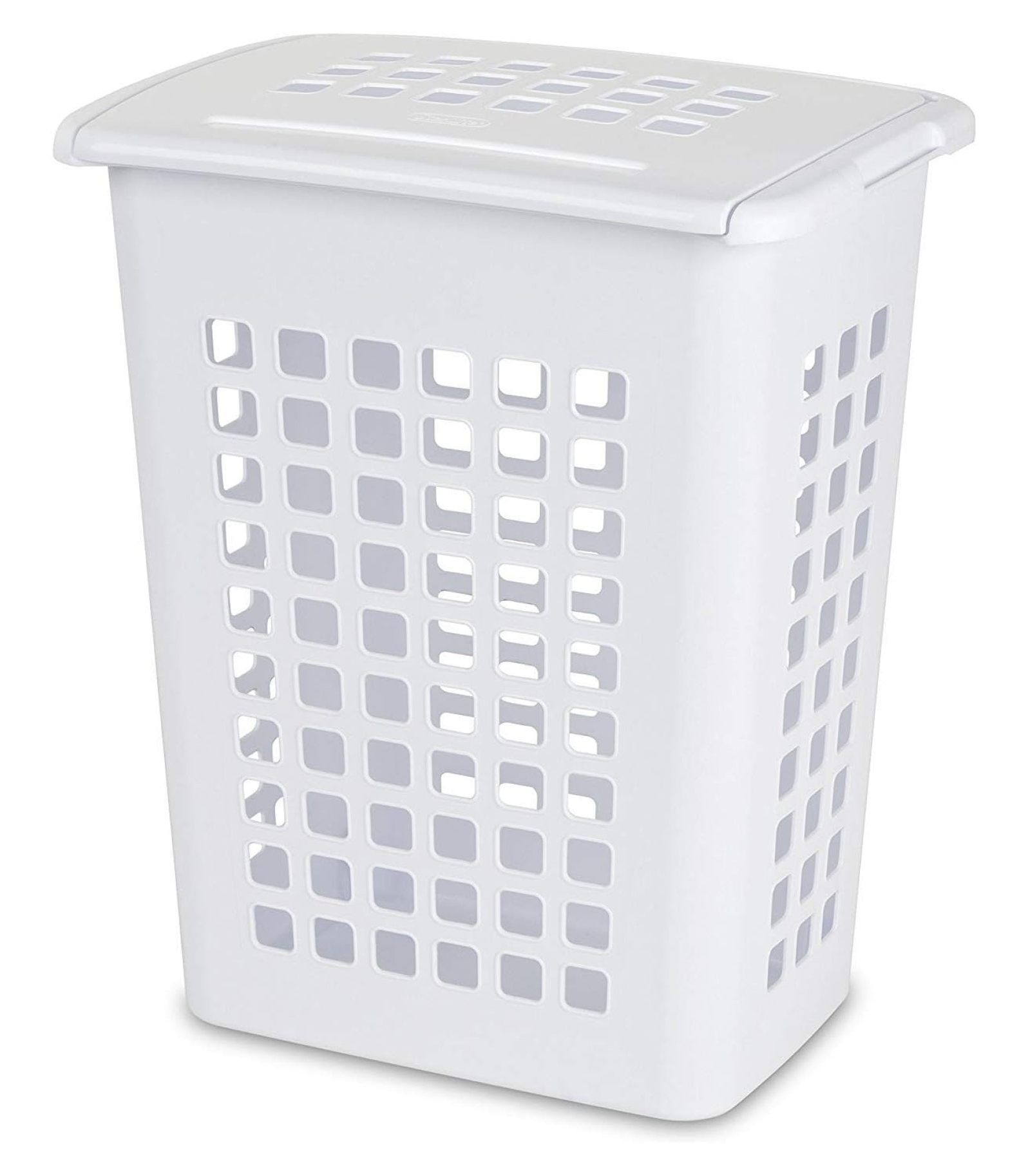 Rectangular LiftTop Laundry Hamper with Lid, Handles to Easily Carry