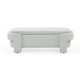 thumbnail image 1 of Rectangular Linen Storage Bench, Flip-top Upholstered Bench for Bedroom End of Bed, Storage Chest Box with Seat, Home Office, Living Room, Hotel, Apartment, White, 1 of 9