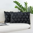 thumbnail image 1 of Square/Rectangular Lumbar Plush Throw Pillow Covers, Pack of 2 Luxury Soft Pillowcases, Solid Colors, 2 Kinds (Without Inserts) (Double Sides), 1 of 2