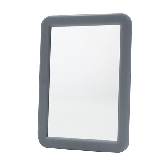 Rectangular Makeup Mirror - Portable, Glass Surface, Frame, Adhesive Backing, for Lockers, Travel, Daily Use