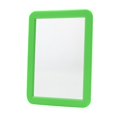 thumbnail image 1 of Rectangular Makeup Mirror - Portable, Glass Surface, Frame, Adhesive Backing, for Lockers, Travel, Daily Use, 1 of 6