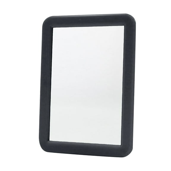 Rectangular Makeup Mirror - Portable, Glass Surface, Frame, Adhesive Backing, for Lockers, Travel, Daily Use