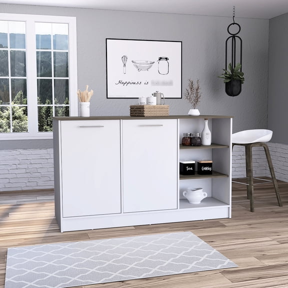 Rectangular, Medium - sized - Four Concealed Shelving Spaces - Kitchen Tea Time - Hidden Storage for Tea Sets