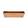 thumbnail image 1 of Rectangular Metal Flower Planter Box with Embossed Line Design, Small, Copper- Saltoro Sherpi, 1 of 10