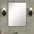 thumbnail image 1 of Rectangular Metal Frame Mirror, Matte Black, 1 of 1
