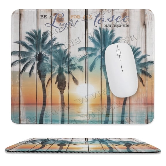 Rectangular Mousepad Mouse Pad Funny Palm Mousepad Coworker Present Office Supplies Office Desk Accessories Non-Slip Rubber, Stitched Edge 10"x12"
