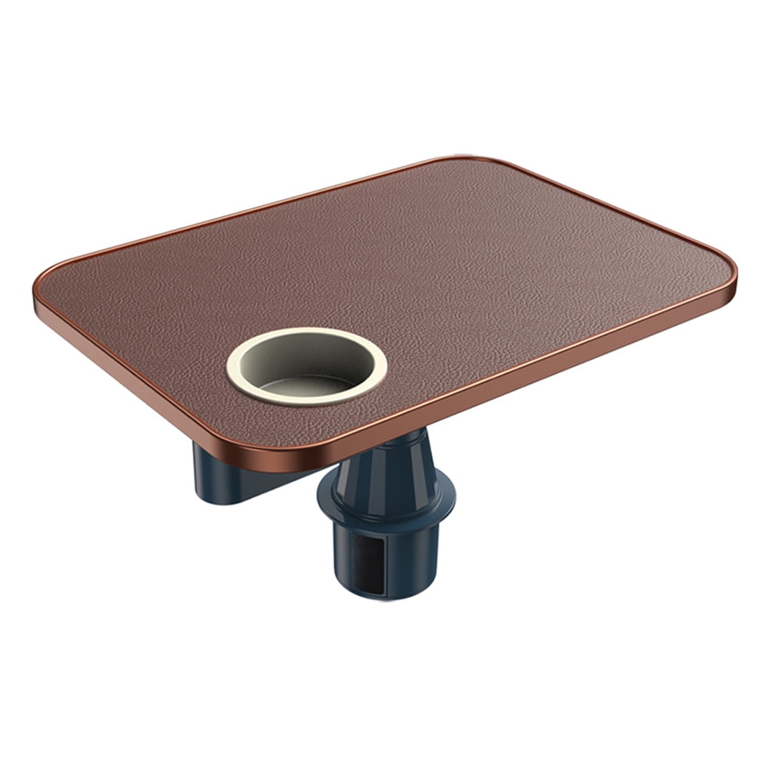Rectangular Multifunctional Car Table for Rear Seat, Laptop Writing Board for Meals & Work, 360° Rotating Cantilever, Scratch-Resistant PU Leather Car Tray, Fits Most Car