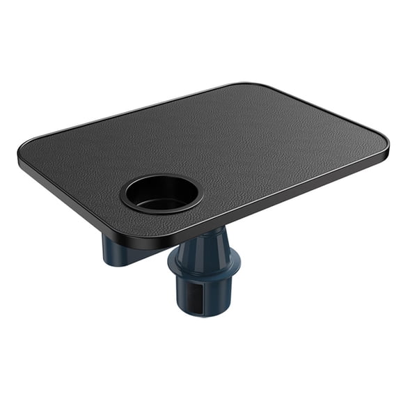 Rectangular Multifunctional Car Table for Rear Seat, Laptop Writing Board for Meals & Work, 360° Rotating Cantilever, Scratch-Resistant PU Leather Car Tray, Fits Most Car