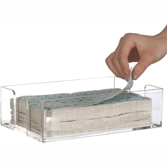 Raindrops Acrylic Rectangular Napkin Dispenser Transparent Tissue Holder Napkin Box