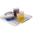 thumbnail image 1 of Rectangular Non Slip Serving Tray with Handles That are Easy to Grip Silicone Nubs Non Skid Plastic Food Tray - Portable Dinner Trays for Eating - Anti Slip Lap Bed TV Carrying Tray, 1 of 9