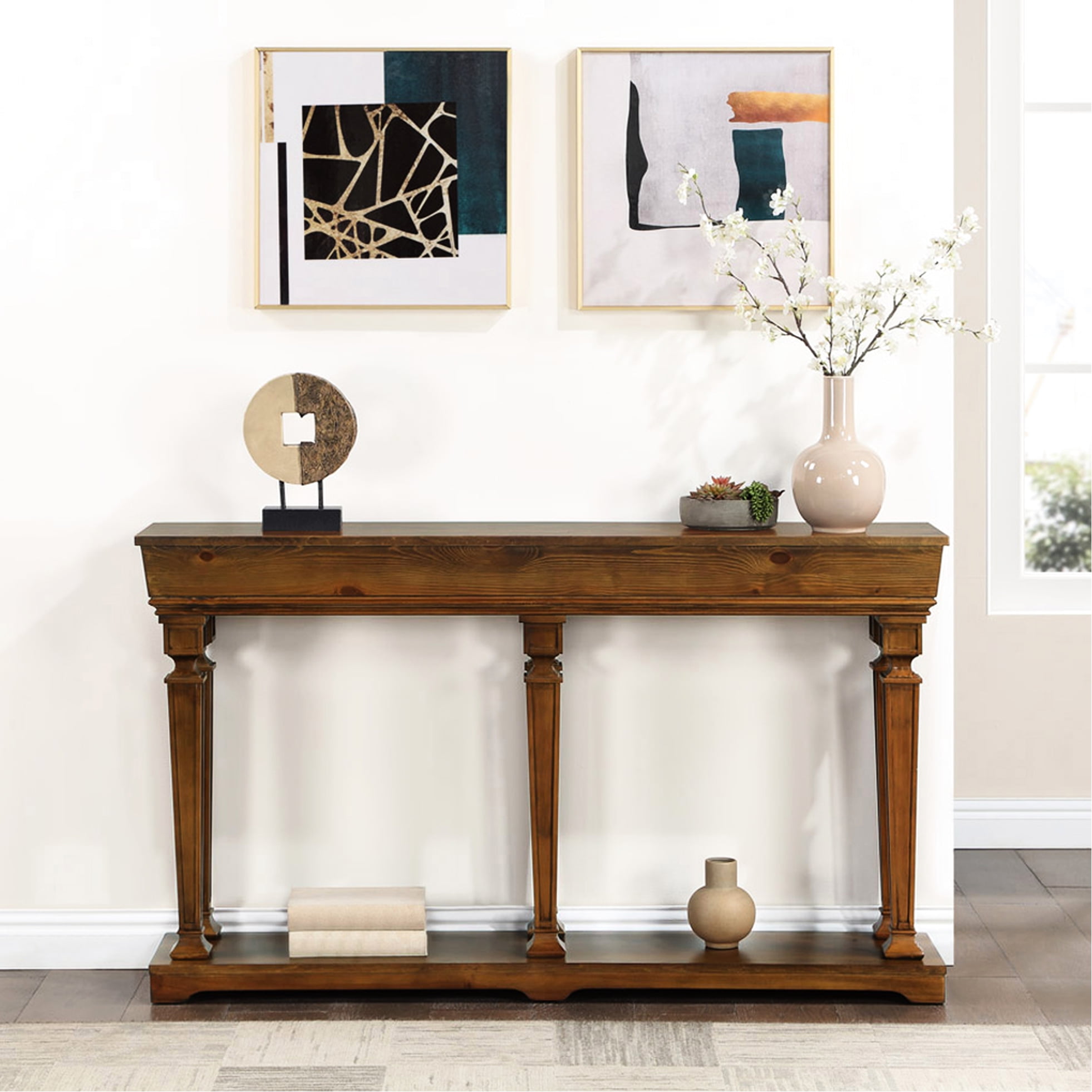 Rectangular Oak Table Rectangular Oak Table With Tapered Legs For Stability And A Practical ...