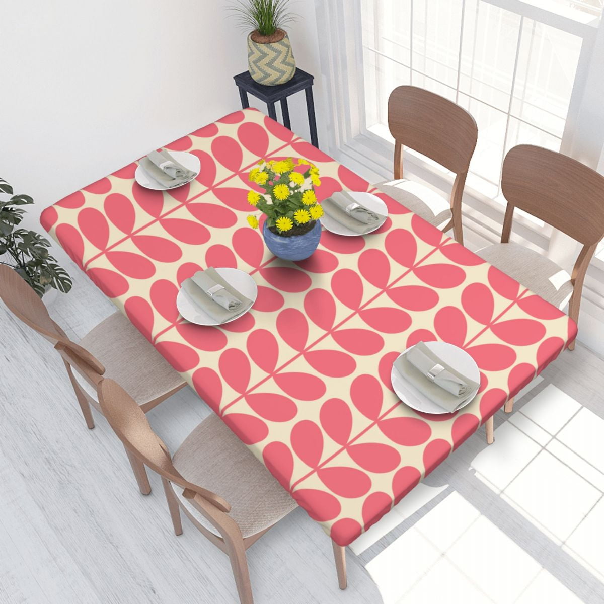 Rectangular Orla Kiely Giant Stem Mole Table Cloth Waterproof