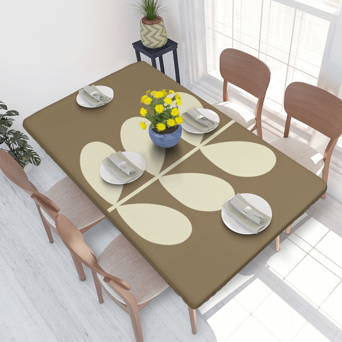 Rectangular Orla Kiely Giant Stem Mole Table Cloth Waterproof