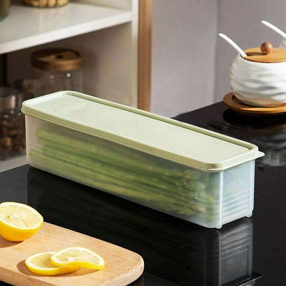 Rectangular Pasta Container,50oz Pasta Spaghetti Noodle Keeper Box with Cover BPA-Free