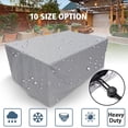thumbnail image 1 of Rectangular Patio Table Cover Heavy Duty Waterproof Outdoor Furniture Set Cover, 1 of 11