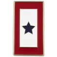 thumbnail image 1 of Rectangular Patriotic Military One Blue Star Service Flag Lapel Pin, 1 of 2