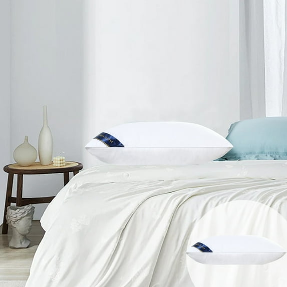 Rectangular Pillows for Bedroom,Bed Pillows for Sleeping, Hotel Pillows Cooling,Bed Pillows for Sleeping Size Pack Of 1 Hotel Quality Pillows Premium Plush Fiber Breathable Cool Cover Skin-Friendly