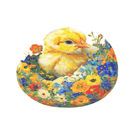 Rectangular Placemat Set 12'x18' Exquisite Print Durable & Heat Resistant Easter Chick