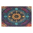 thumbnail image 1 of Rectangular Placemat Set 12'x18' Exquisite Print Durable & Heat Resistant Sun Moon & Stars, 1 of 8