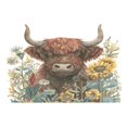 thumbnail image 1 of Rectangular Placemat Set 12'x18' Exquisite Print Durable & Heat Resistant The Highland Cow, 1 of 8