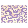 thumbnail image 1 of Rectangular Placemats of 1 Washable Table Mat Suitable for Dining Tables12x18 Inch Purple Whirlwind, 1 of 8