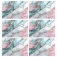 thumbnail image 1 of Rectangular Placemats of 6 Washable Table Mat Suitable for Dining Tables12x18 Inch Beautiful Soft Marble Pattern, 1 of 8