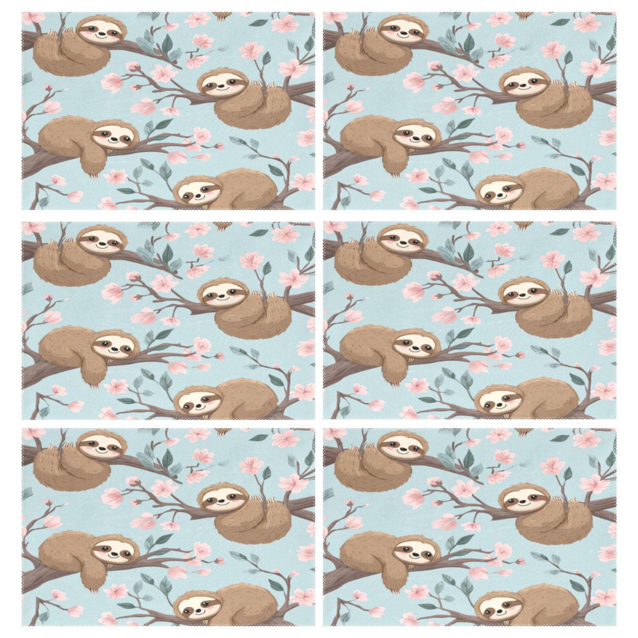 Rectangular Placemats of 6 Washable Table Mat Suitable for Dining ...