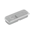 thumbnail image 1 of Rectangular Plastic Bento Box with 2/3 Compartments Airtight Food Storage Containers, Clear Snackle Box Organizer, Plastic Food Storage for Fruit, Vegetable, Snack, Meal Prep, 1 of 7